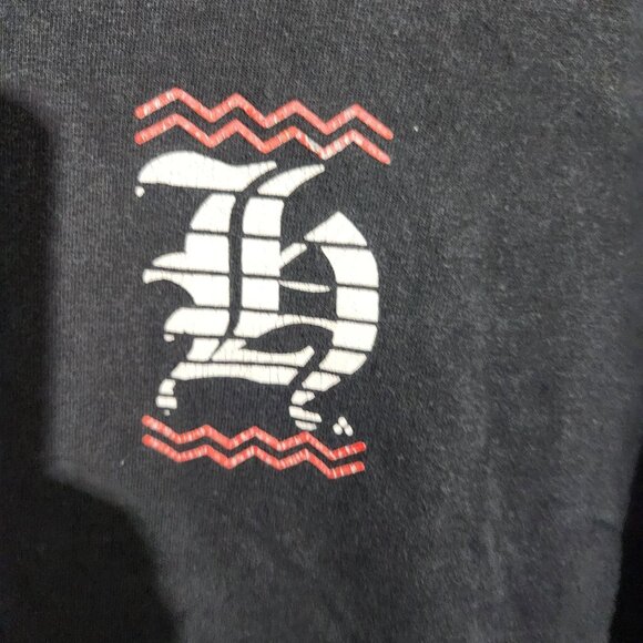 Hombre Manufacturing Co T-Shirt Zigzag Bold H Graphic Design XL Black - Picture 3 of 9